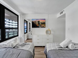 2 bedrooms, iron/ironing board, travel cot, free WiFi
