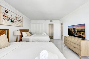 2 Schlafzimmer, Reisekinderbett, kostenloses WLAN, Bettwäsche