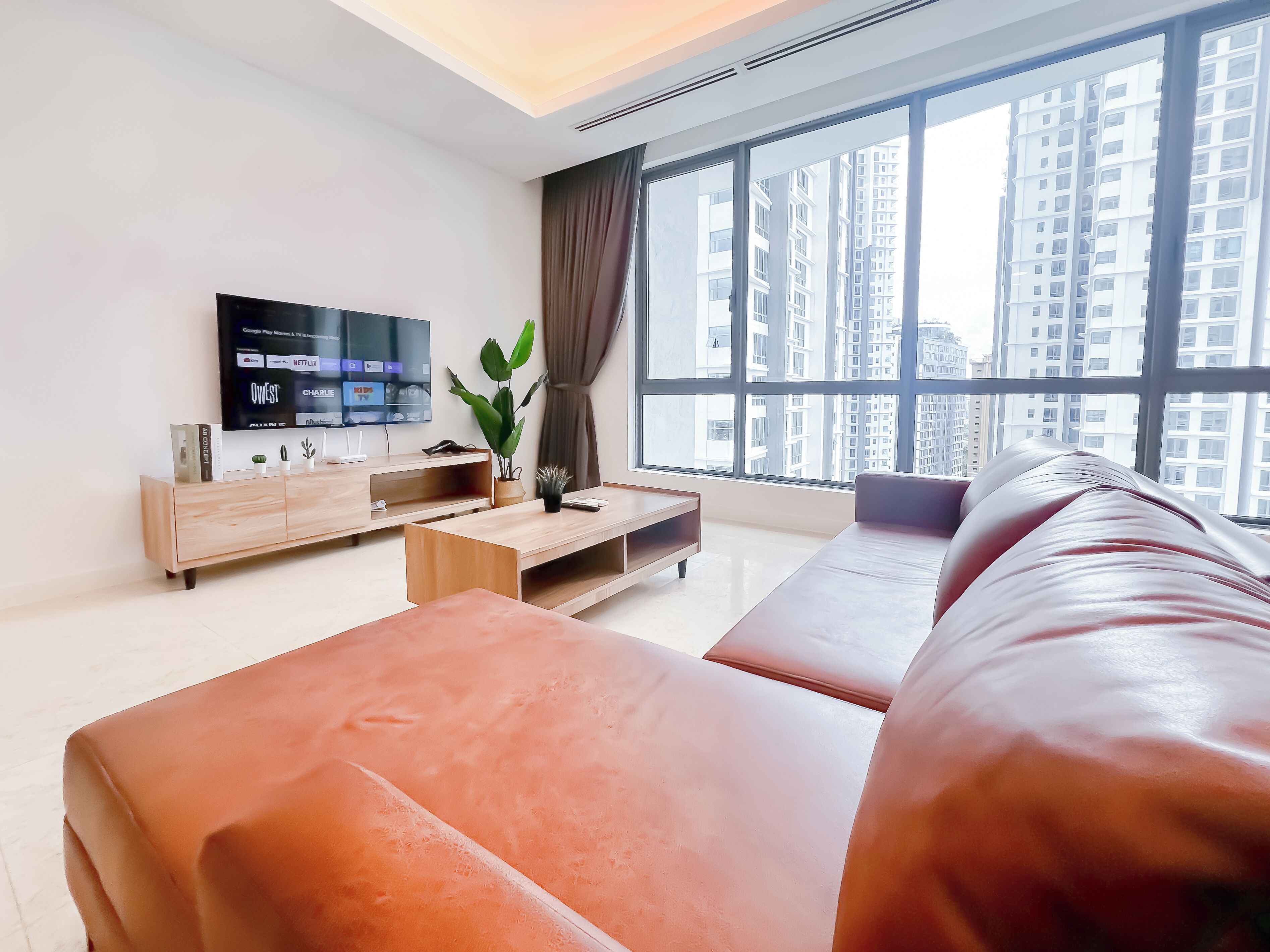 公寓, 2 間臥室 | 客廳 | 40 吋平面電視連有線電視頻道