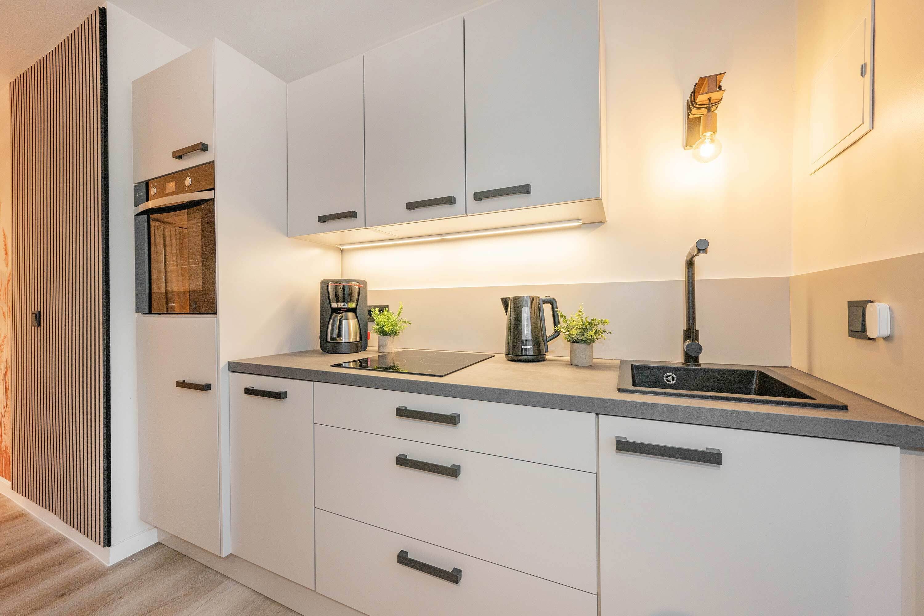Fridge, oven, stovetop, dishwasher