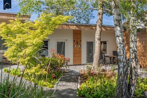 Terrace/patio - Cozy vacation apartment with terrace in a quiet village on Usedom (Benz)