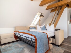 2 室のベッドルーム、旅行用ベビーベッド、WiFi (無料)
