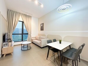 Appartement Premium, 2 chambres | Coin séjour