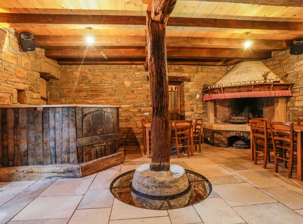 Apartment (Two Bedroom Apartment with Balcony) | Fireplace - Abitanti Rustic Apartment With Balcony (Koper)