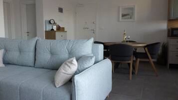 Apartment (Two Bedroom Apartment) | Living room | 32-inch flat-screen TV with cable channels