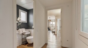 Douche, serviettes fournies