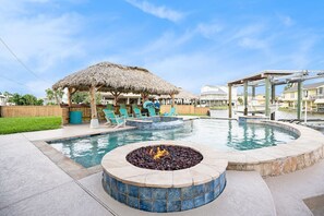 A heated pool