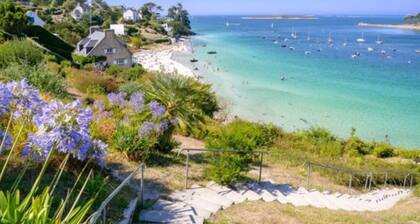 Chalets de Kerescar: view of the Iroise Sea, beaches 150 m away