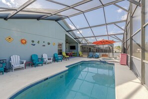 Et oppvarmet basseng