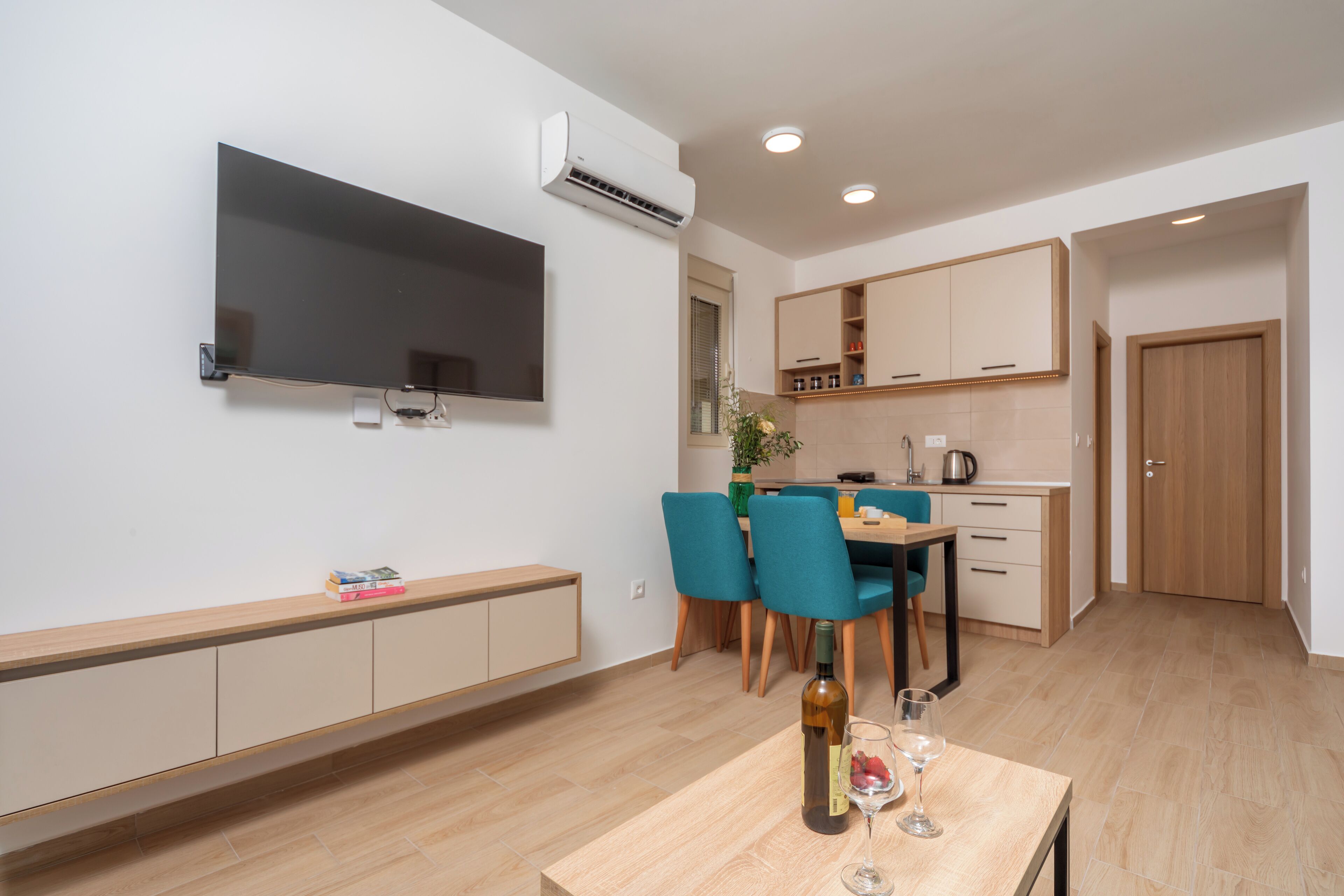 Apartment, Sea View | Private kitchen | Mini-fridge, electric kettle