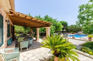 Villa | Outdoor dining - Holiday Home With View (Inca)