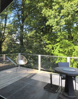 Terrace/patio - Charming Studio the Heart of the Forest (Chaumont-Gistoux)