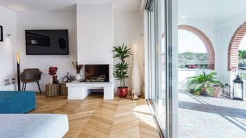 Älytelevisio, takka