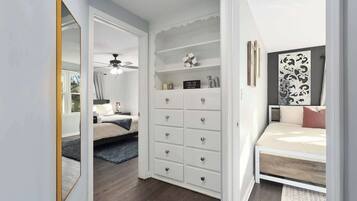 3 bedrooms, iron/ironing board, travel crib, WiFi