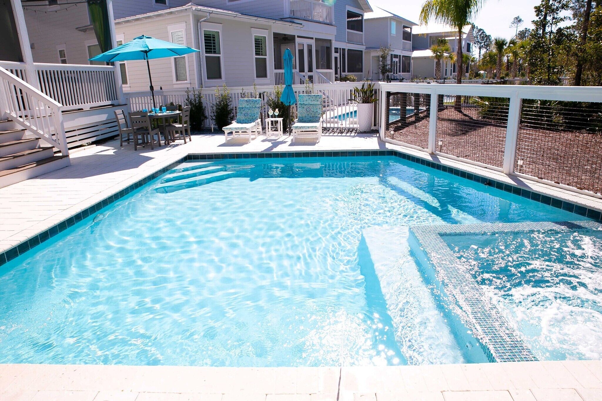 Et oppvarmet basseng