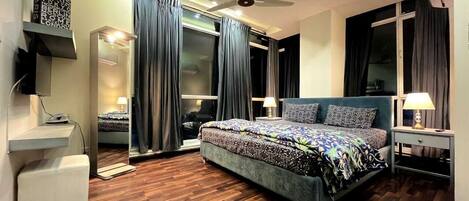 2 soverom, skrivebord, strykejern/-brett og wi-fi