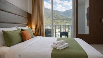 Dobbeltrom – deluxe, balkong, fjellutsikt | Fjellutsikt