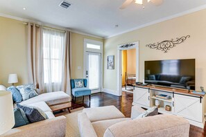 House (2 Bedrooms) | Interior - Walk to Beach: Galveston Home w/ Fenced Yard! (Galveston)