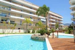 Pool - Flat with canal views and communal swimming pool AV 20 (Rosas / Roses)