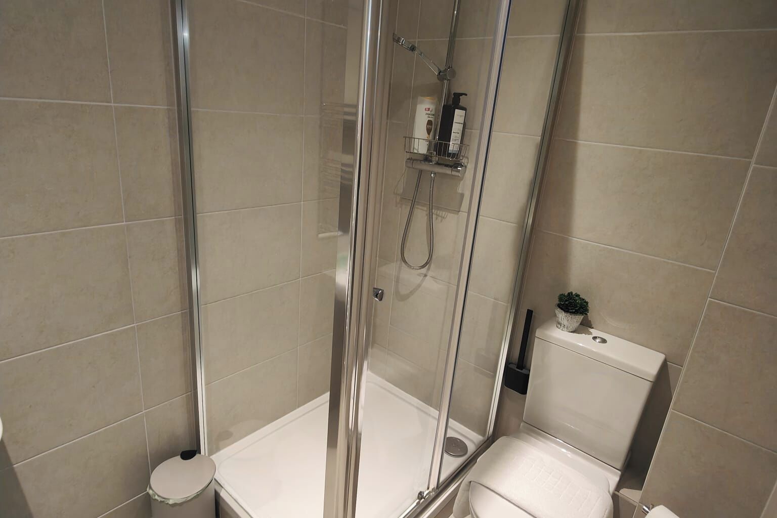 Apartment | Bathroom | Shower, free toiletries, hair dryer, towels