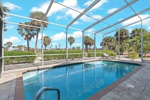 A heated pool