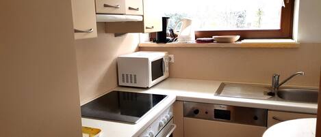 Apartment | Private kitchen | Fridge, microwave, oven, dishwasher