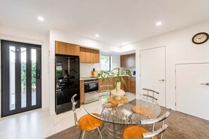 Dining - Designer 2BR Flat | Christchurch CBD | Patio (Christchurch)