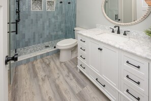 Shower, soap, toilet paper - Oceanfront 3 BR Condo in Surfside Beach! Surfside By The Sea II 301 (Surfside Beach)