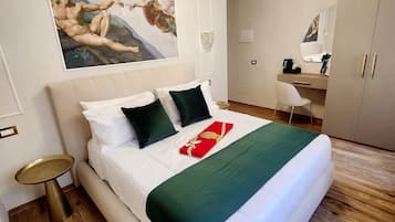 1 chambre, literie de qualité supérieure, couette en duvet d'oie