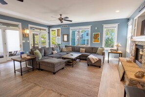 Smart TV, fireplace, table tennis - Perfectly Curated Resort Home with Rooftop Deck & Golf Cart (Michigan City, IN 46360)
