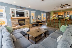 Smart TV, fireplace, ping pong - Perfectly Curated Resort Home with Rooftop Deck & Golf Cart (Michigan City, IN 46360)