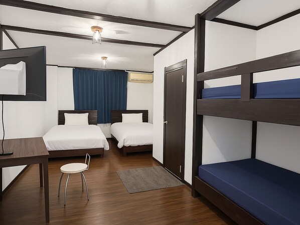 Family Twin Room, City View | Down comforters, free WiFi, bed sheets
