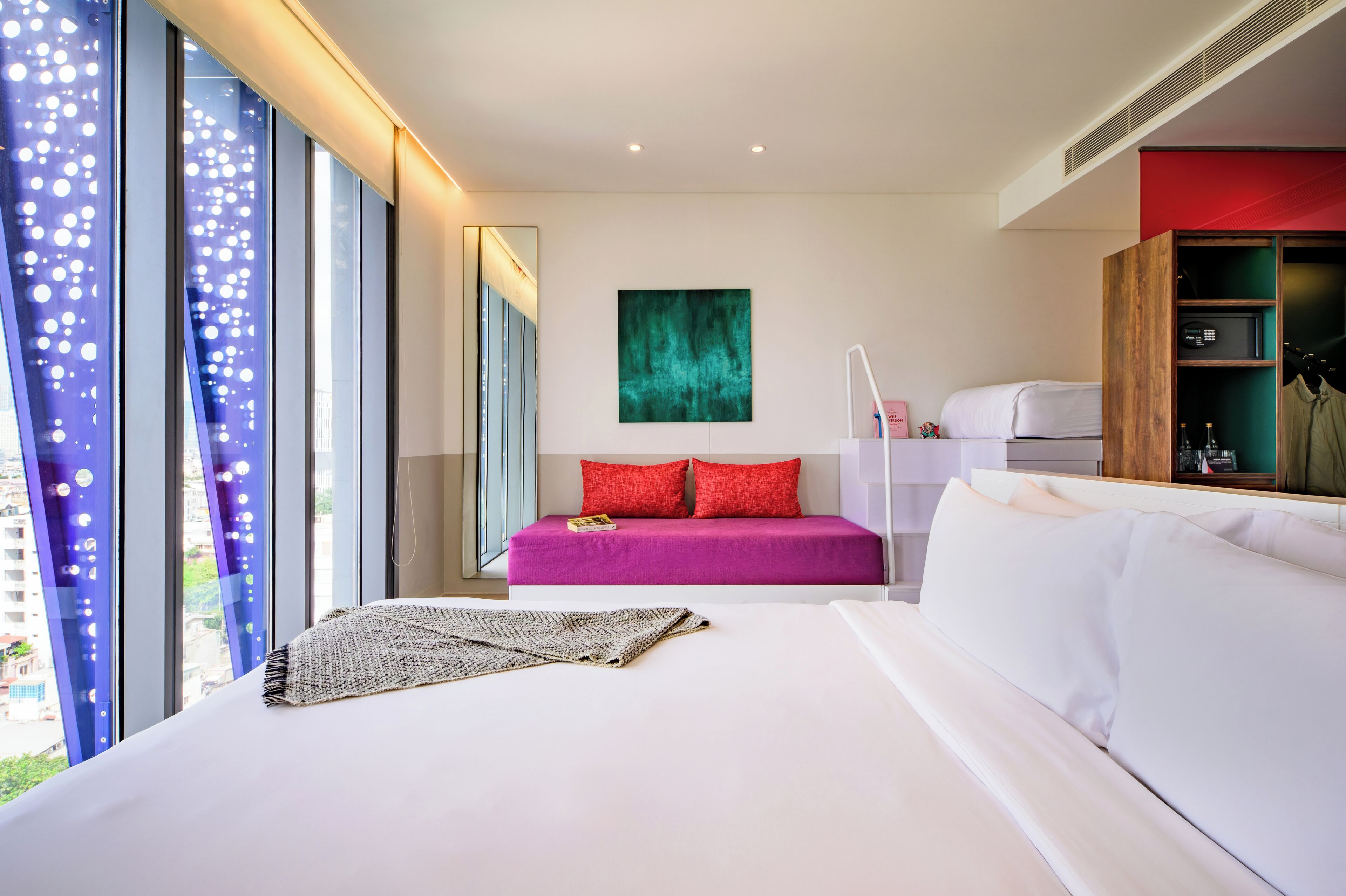 Deluxe Room, Multiple Beds, City View | Premium bedding, down duvets, minibar, in-room safe