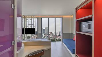 Deluxe Room, Multiple Beds, City View | Premium bedding, down comforters, minibar, in-room safe