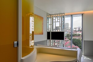 Room, 1 Queen Bed, City View | Premium bedding, down comforters, minibar, in-room safe