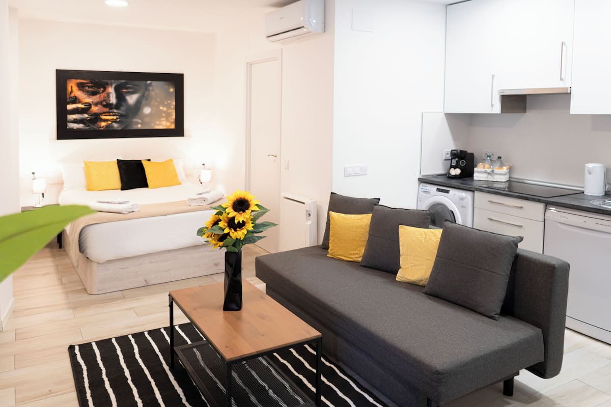 Estudio estándar | 1 habitación, insonorización y tabla de planchar con plancha
