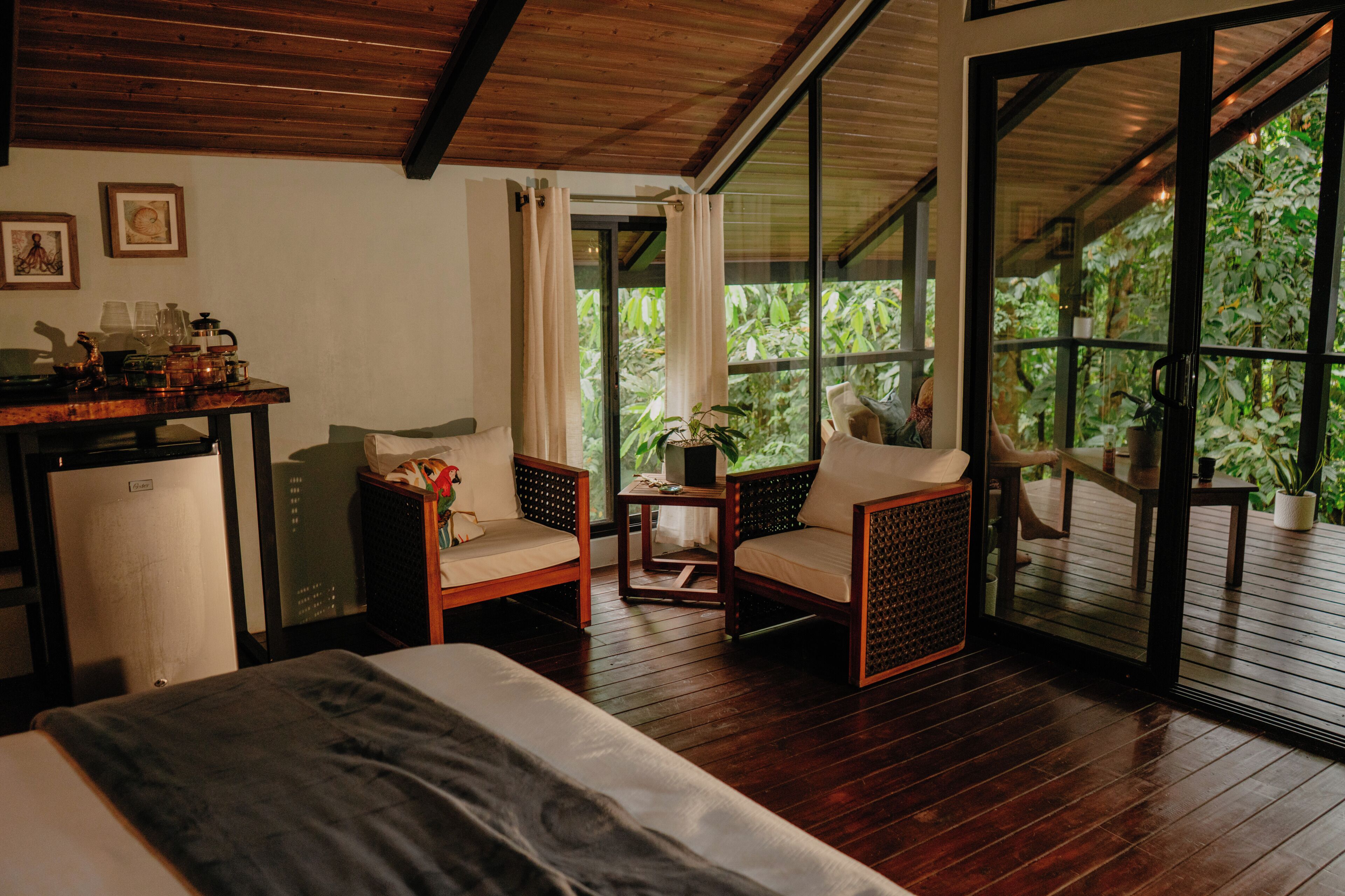 Cabaña Premium, vistas al río | Zona de estar