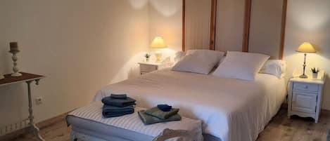 3 bedrooms, iron/ironing board, travel cot, WiFi