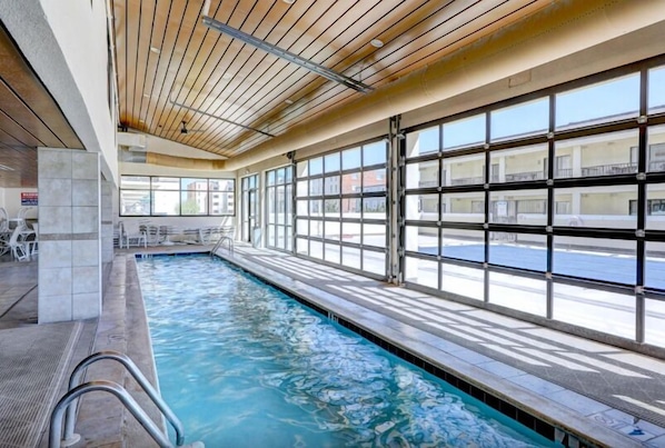 Indoor pool, outdoor pool
