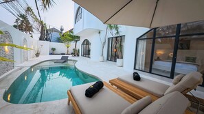 Pool - Summer House with Mediteranean Style, in Central Seminyak. (Bali)