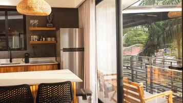 Suite Exclusive, 2 chambres, balcon, vue montagne | Terrasse/Patio