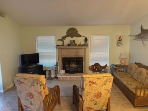 Smart TV, fireplace - Charming 2BR/2BA Riverfront Retreat on Weeki Wachee- Kayak, Swim, Relax! (Spring Hill)