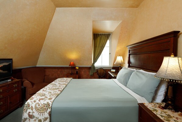 1 makuuhuone, työpöytä, ilmainen Wi-Fi, vuodevaatteet