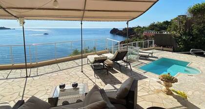 Private beach villa, sea view