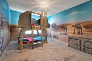 10 bedrooms, desk, iron/ironing board, travel cot