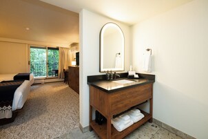 Double Room, 2 Queen Beds (Creekside) | In-room safe, iron/ironing board, free cribs/infant beds, free WiFi