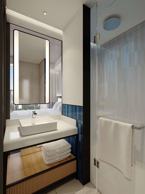 Bathroom shower - Hilton Garden Inn Mumbai International Airport (Mumbai)