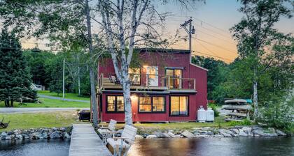 Waterfront 'Little Red Camp' on Moose River