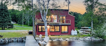 Waterfront 'Little Red Camp' on Moose River