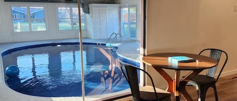 Indoor pool, outdoor pool